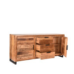 LABEL51 Dressoir Glasgow - Rough - Mangohout - 190 cm