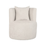 LABEL51 Fauteuil Evy - Crème - Elegance - 65 cm